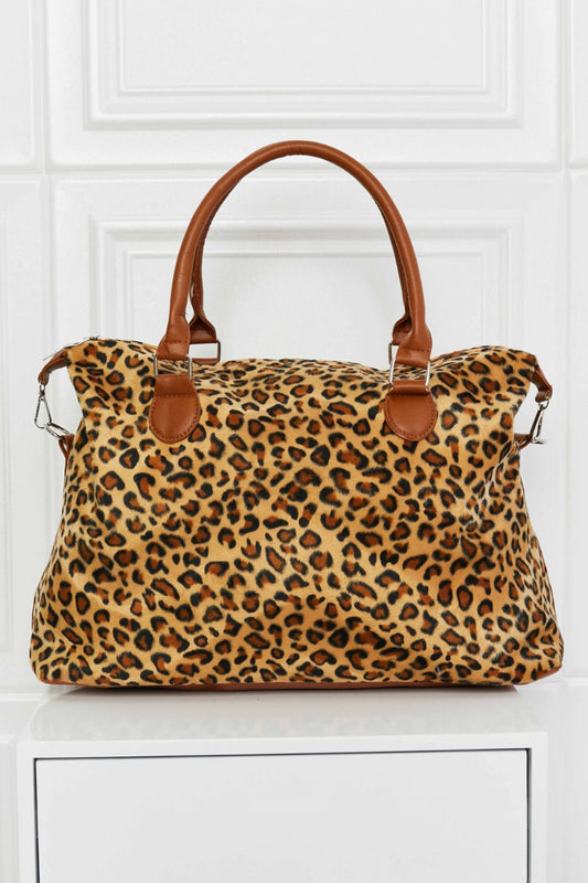 Animal Print Brushed Weekender Bag - The Daily Makeover
