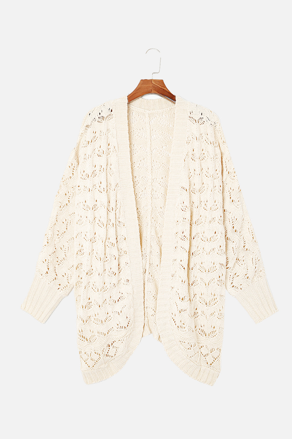 Plus Size Open Front Long Sleeve Cardigan - The Daily Makeover