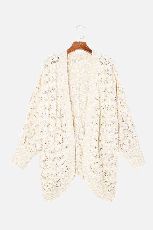 Plus Size Open Front Long Sleeve Cardigan - The Daily Makeover