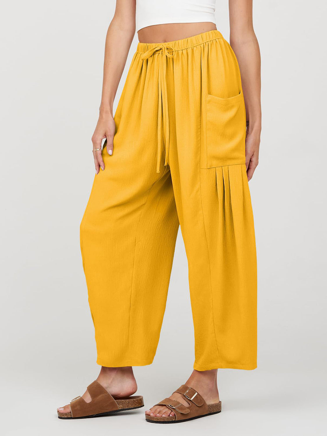 Full Size Wide Leg Pants with Pockets - The Daily Makeover