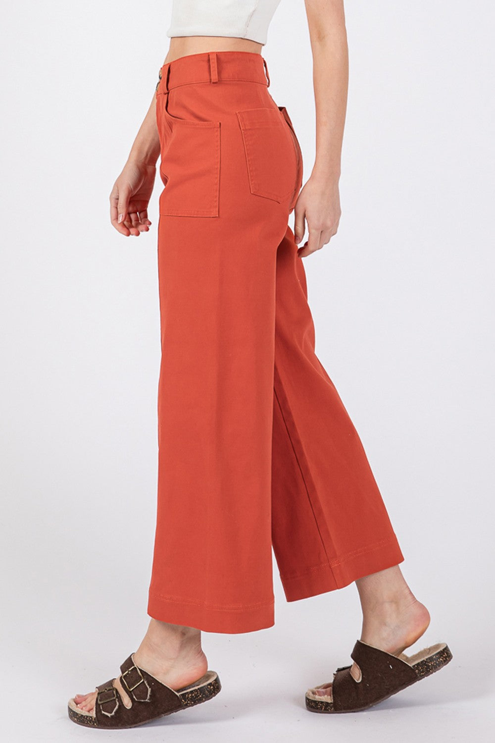 SAGE + FIG Wide Leg Cropped Pants - The Daily Makeover
