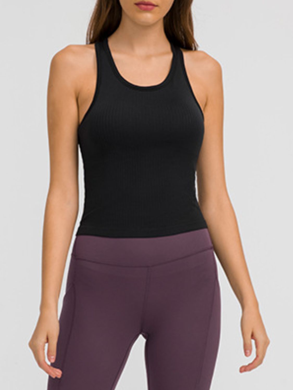 Round Neck Racerback Active Tank - The Daily Makeover
