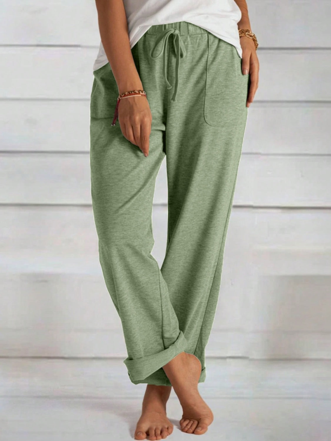 Tied Wide Leg Pants with Pockets - The Daily Makeover