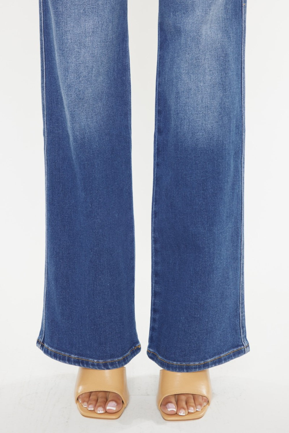 Kancan Ultra High Waist Gradient Flare Jeans - The Daily Makeover