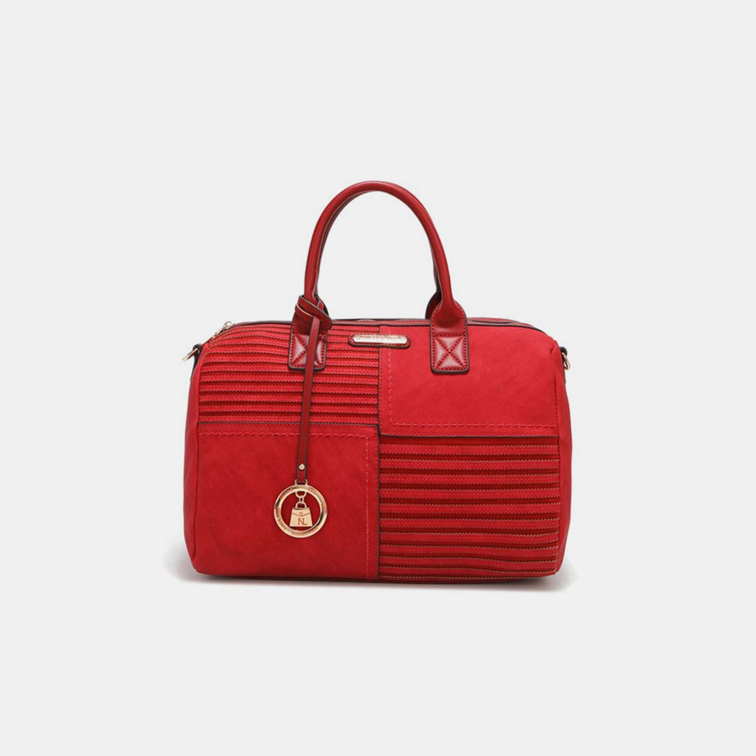 Nicole Lee USA Scallop Stitched Boston Bag - The Daily Makeover