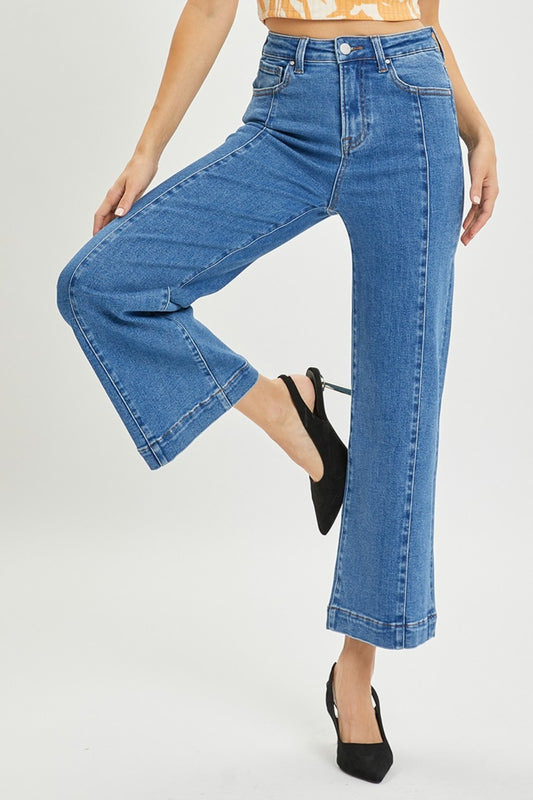 Full Size High Rise Wide Leg Jeans - The Daily Makeover