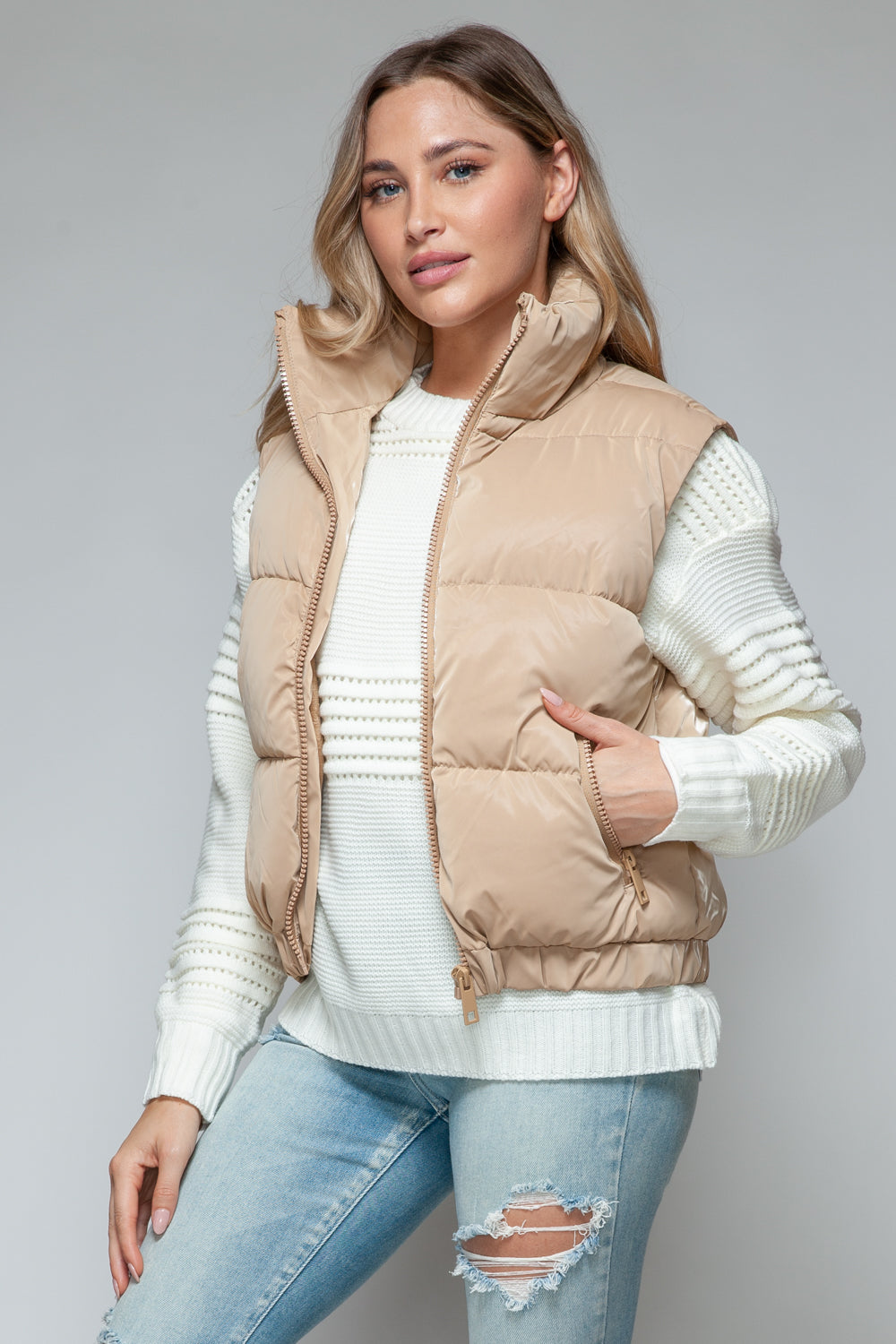 Snobbish Fine Fur Lining Quilted Vest - The Daily Makeover