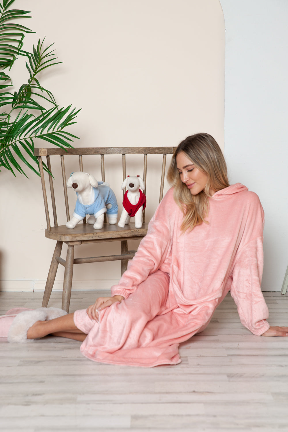 Double Take Full Size Pocketed Hooded Midi Lounge Dress - The Daily Makeover