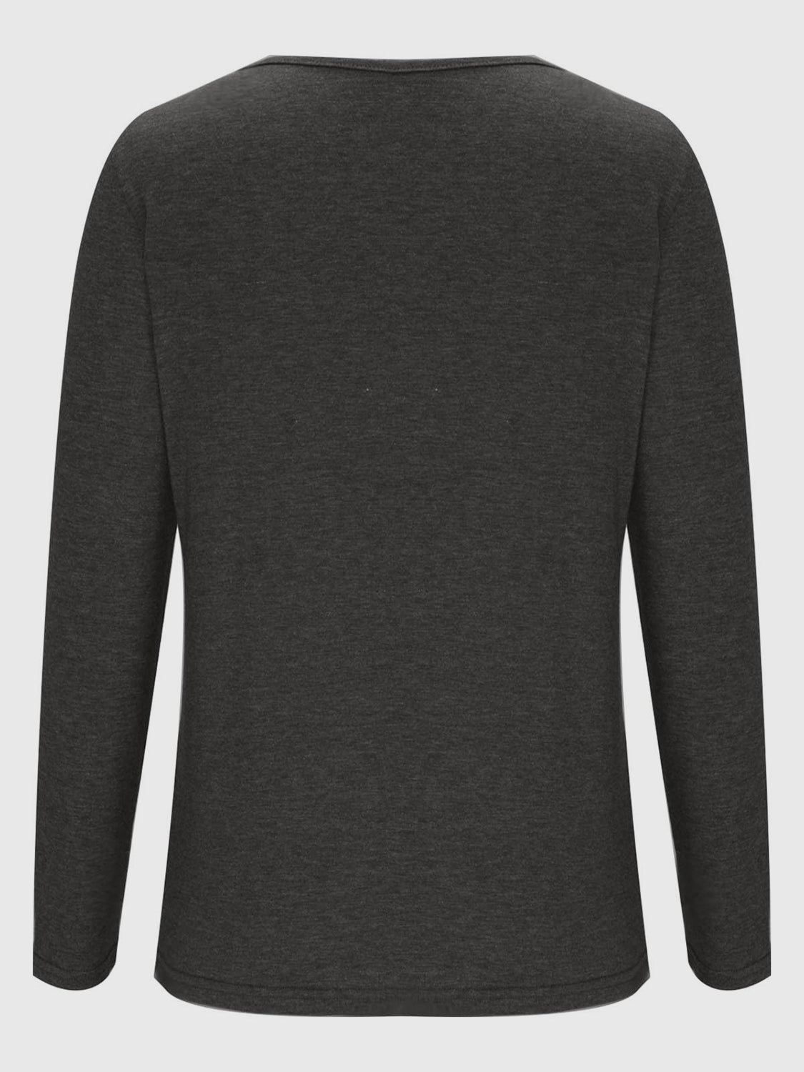 Crisscross V-Neck Long Sleeve T-Shirt - The Daily Makeover