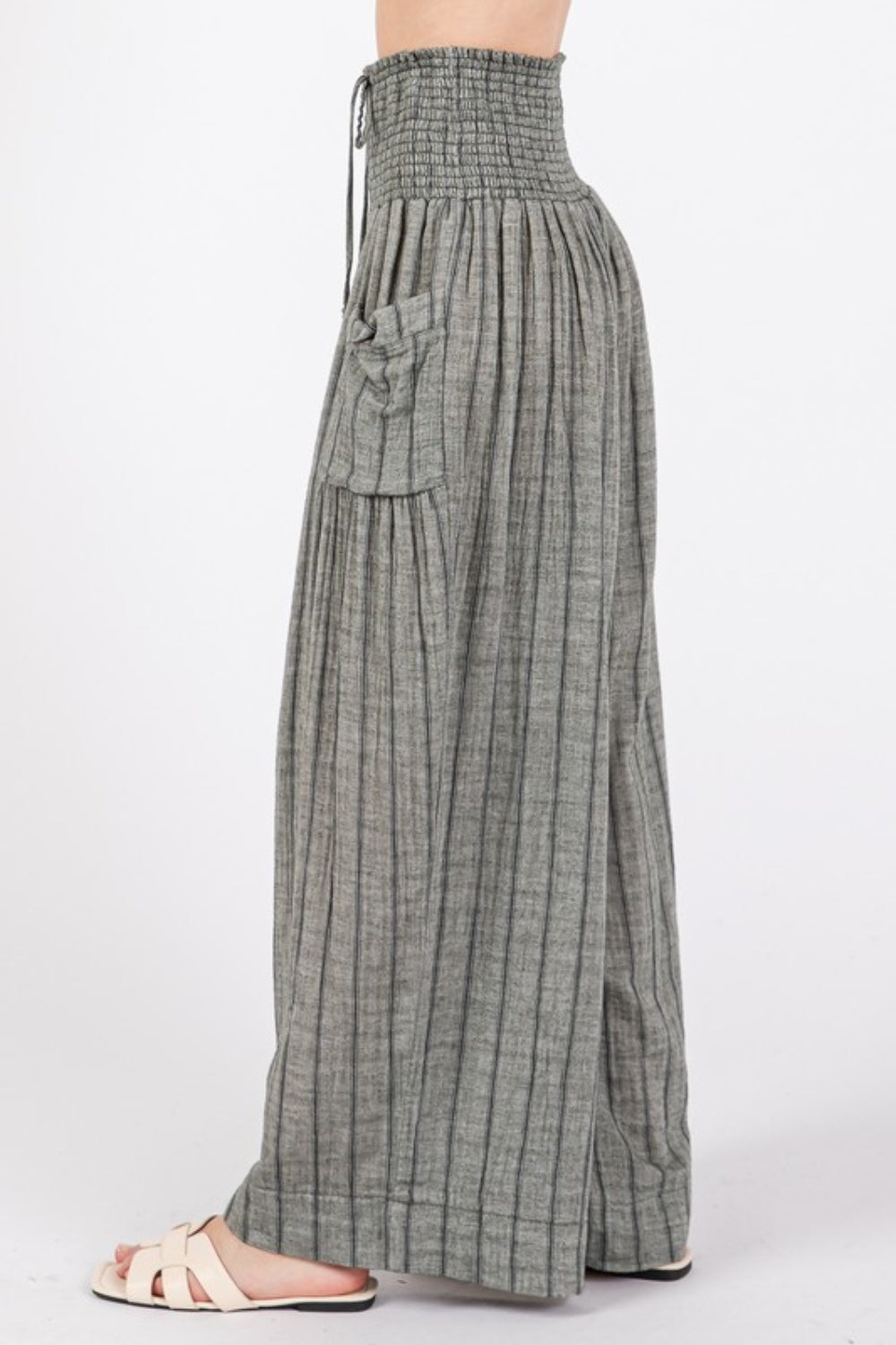 SAGE + FIG Cotton Gauze Wash Stripe Pants - The Daily Makeover