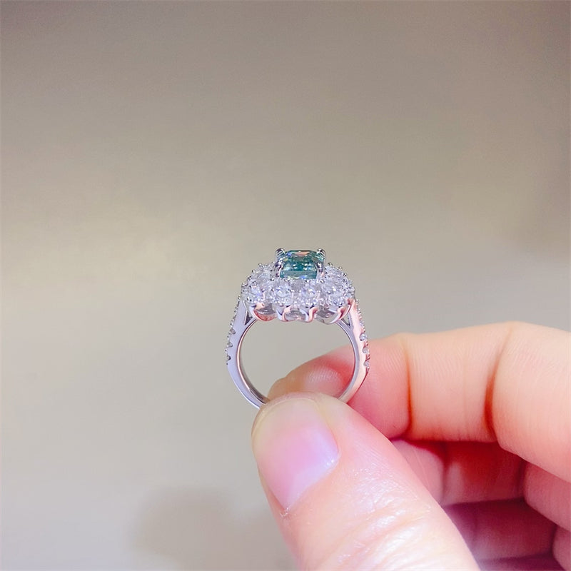 1 Carat Moissanite 925 Sterling Silver Ring - The Daily Makeover