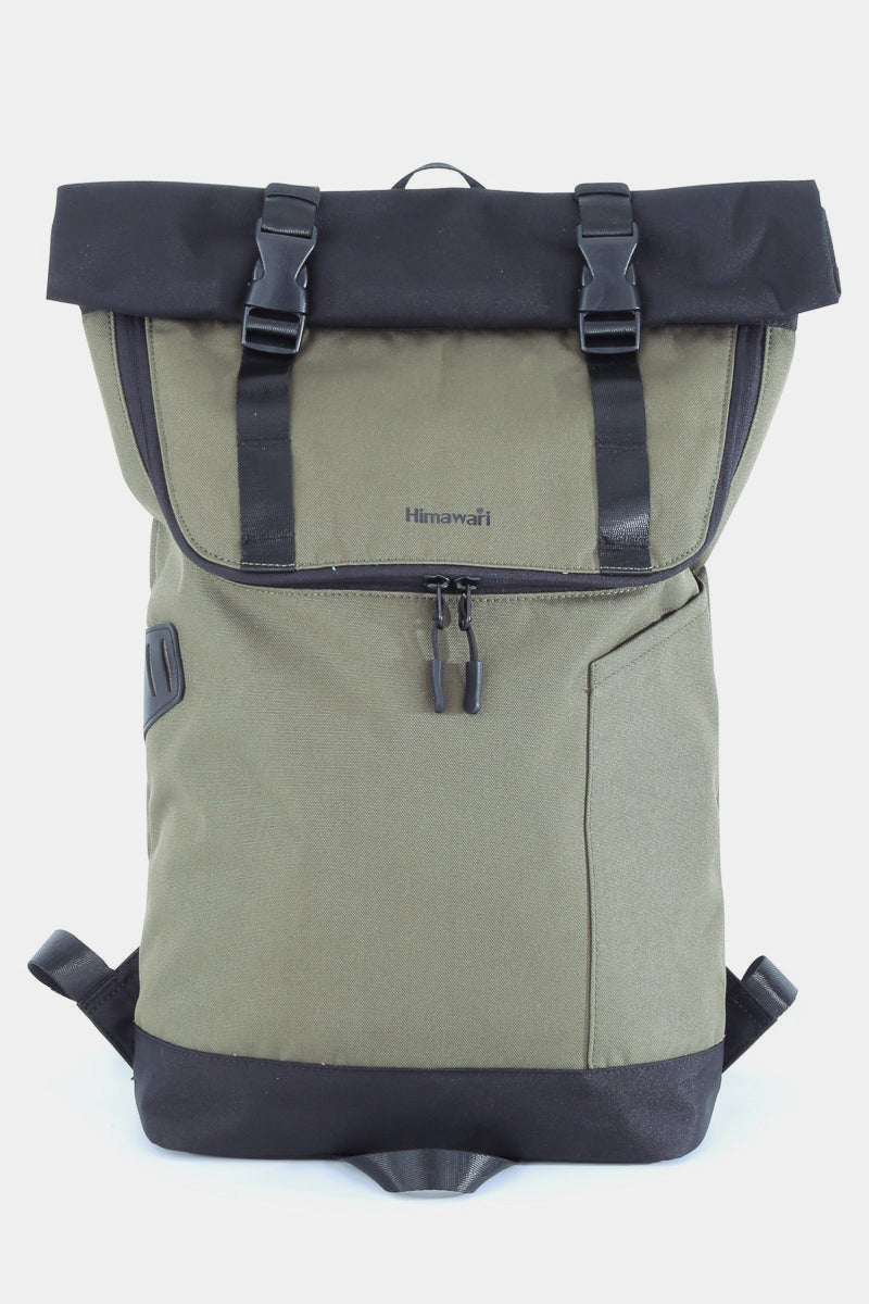 Himawari Contrast Waterproof Canvas Backpack Bag - The Daily Makeover