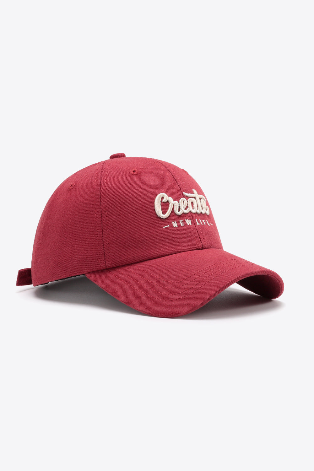 CREATE NEW LIFE Adjustable Cotton Baseball Cap - The Daily Makeover