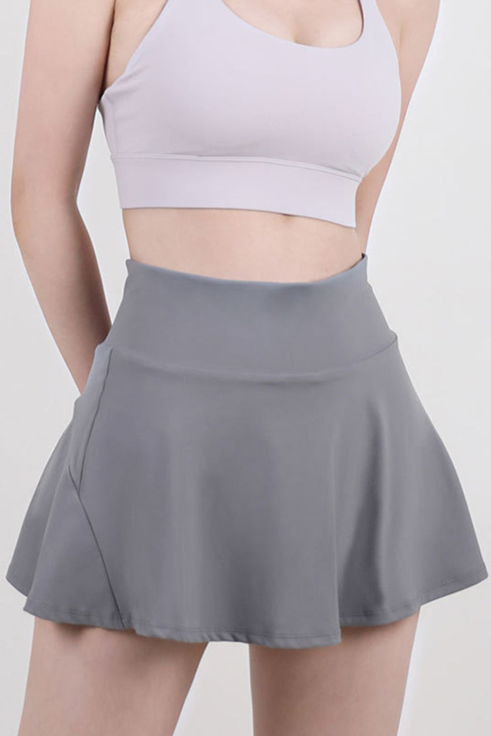 High Waist Pleated Active Skirt - The Daily Makeover
