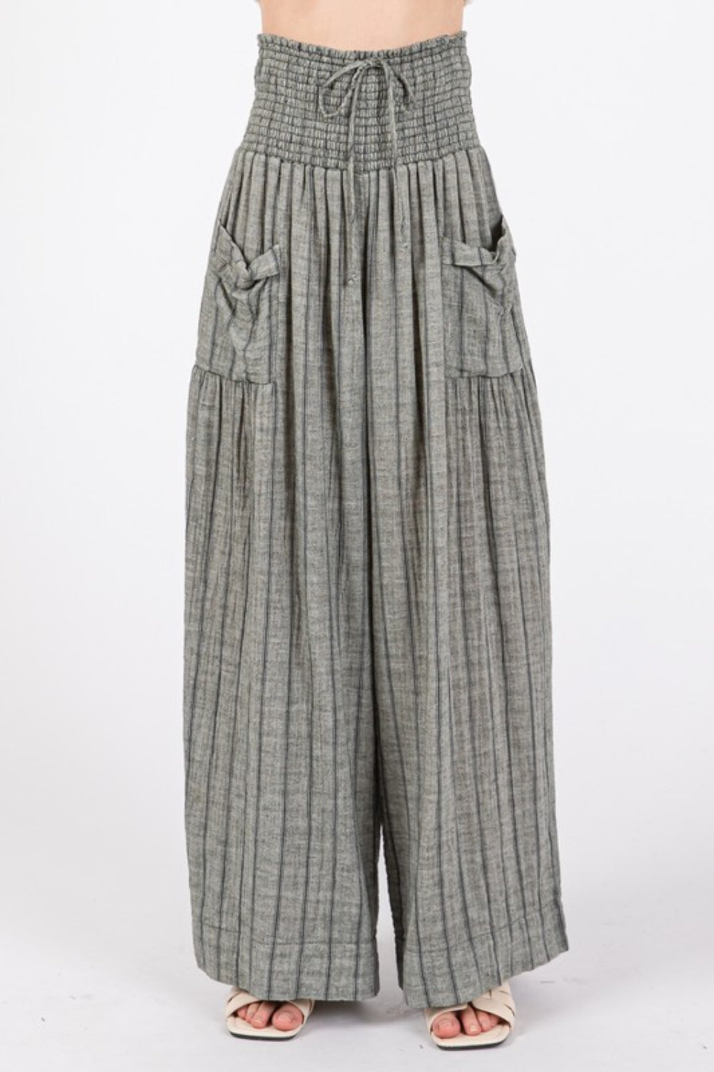 SAGE + FIG Cotton Gauze Wash Stripe Pants - The Daily Makeover