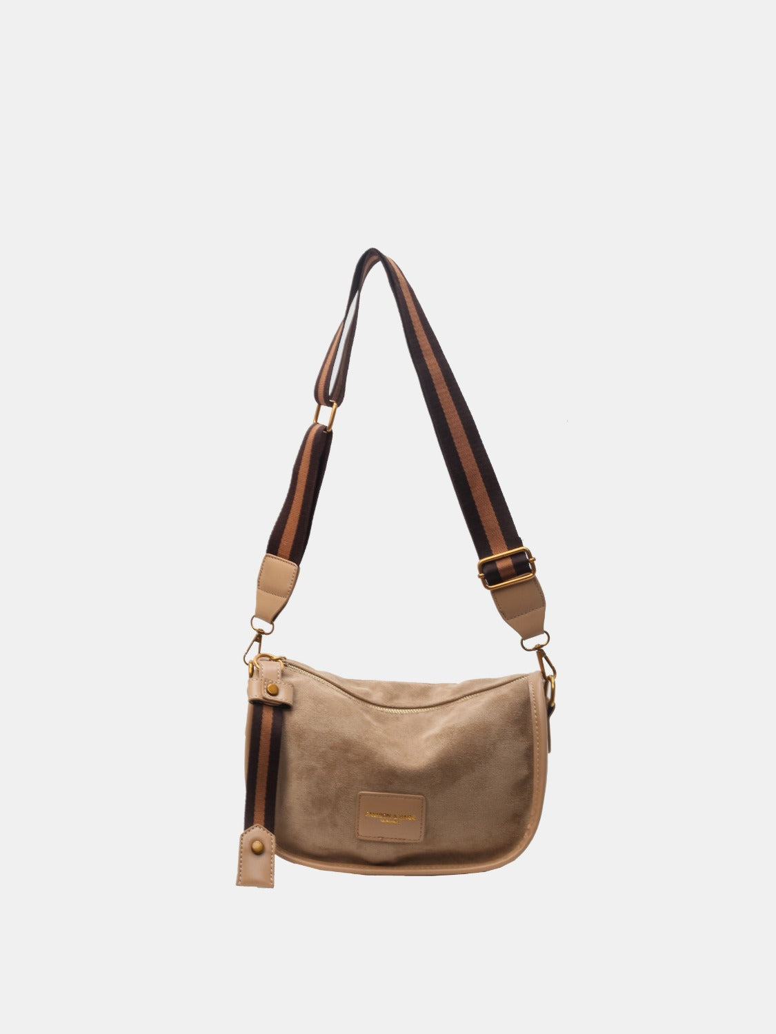Suede Adjustable Strap Shoulder Bag - The Daily Makeover