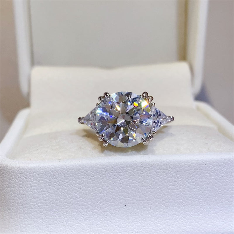 5 Carat Moissanite 925 Sterling Silver Ring - The Daily Makeover