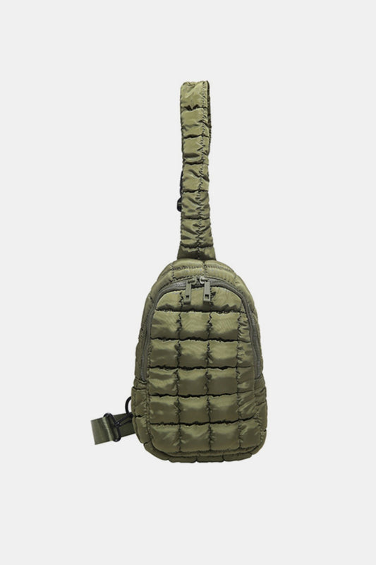 Quilted Nylon Crossbody Bag - The Daily Makeover