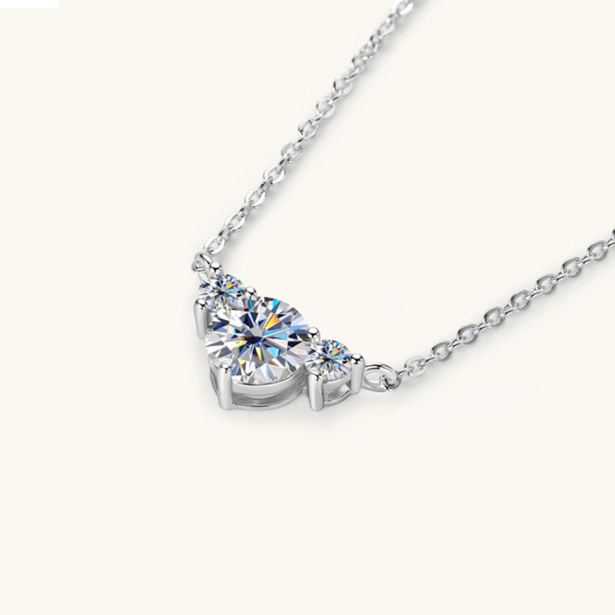 Pacific Twilight Pendant – 1.2 Carat Moissanite in Sterling Silver - The Daily Makeover