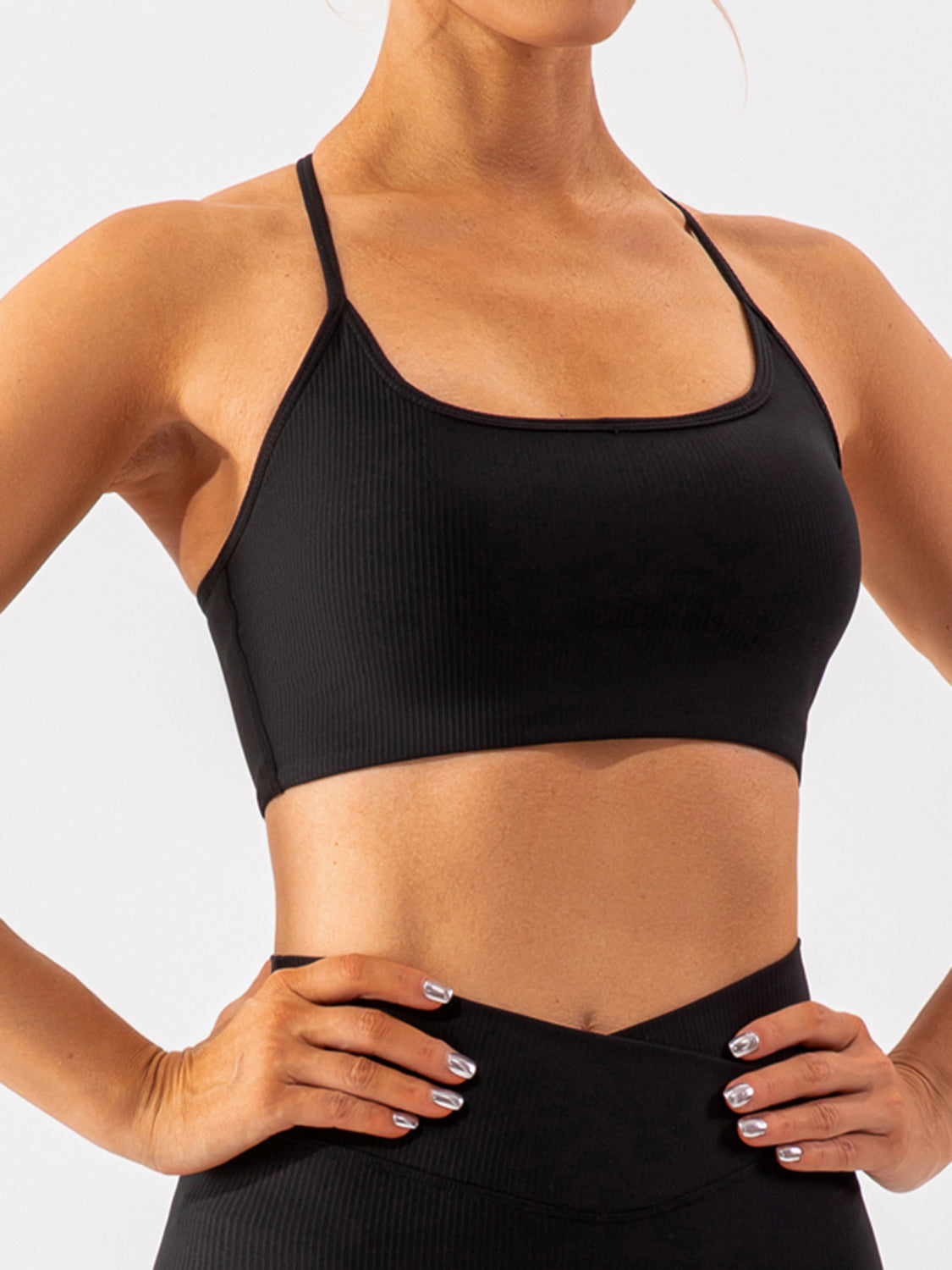 Spaghetti Strap Active Bra - The Daily Makeover
