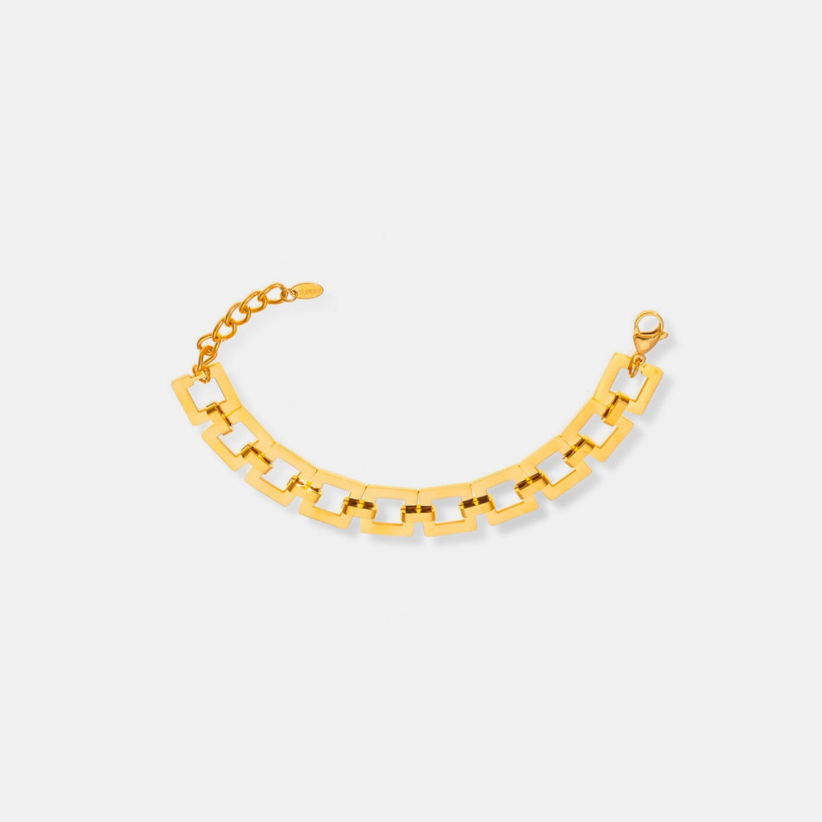 Titanium Steel Hollow Square Chain Bracelet - The Daily Makeover
