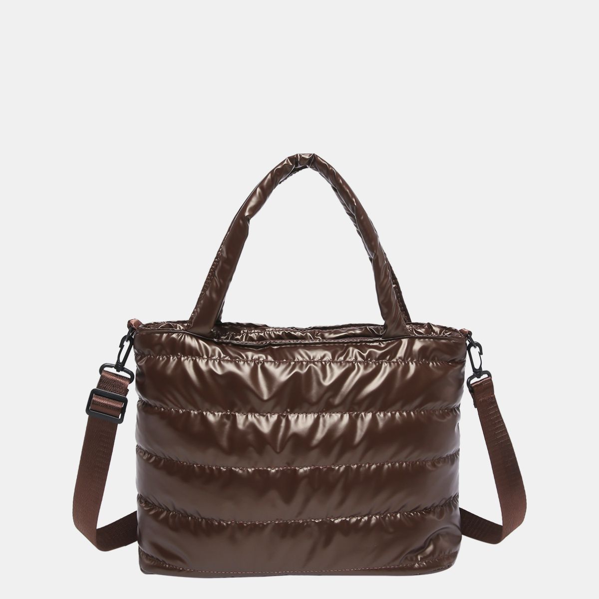 PU Leather Detachable Strap Crossbody Bag - The Daily Makeover
