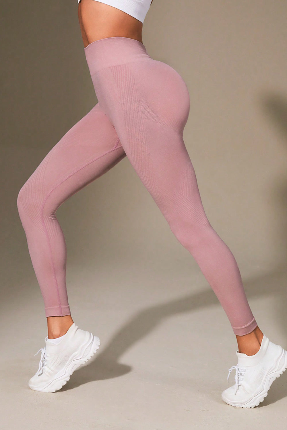 Wide Waistband Sports Leggings - The Daily Makeover