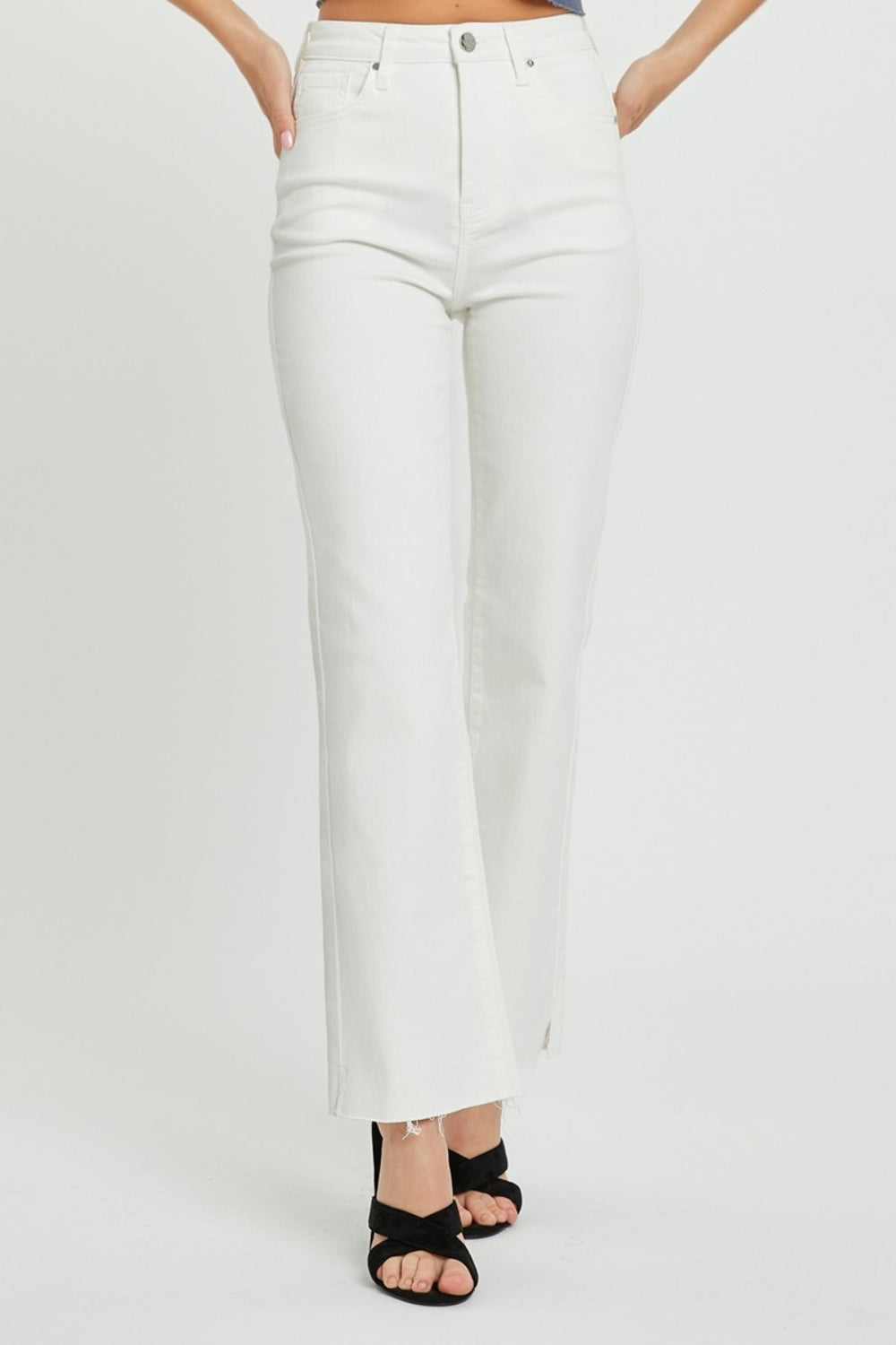 Full Size High Rise Tummy Control Straight Jeans - The Daily Makeover