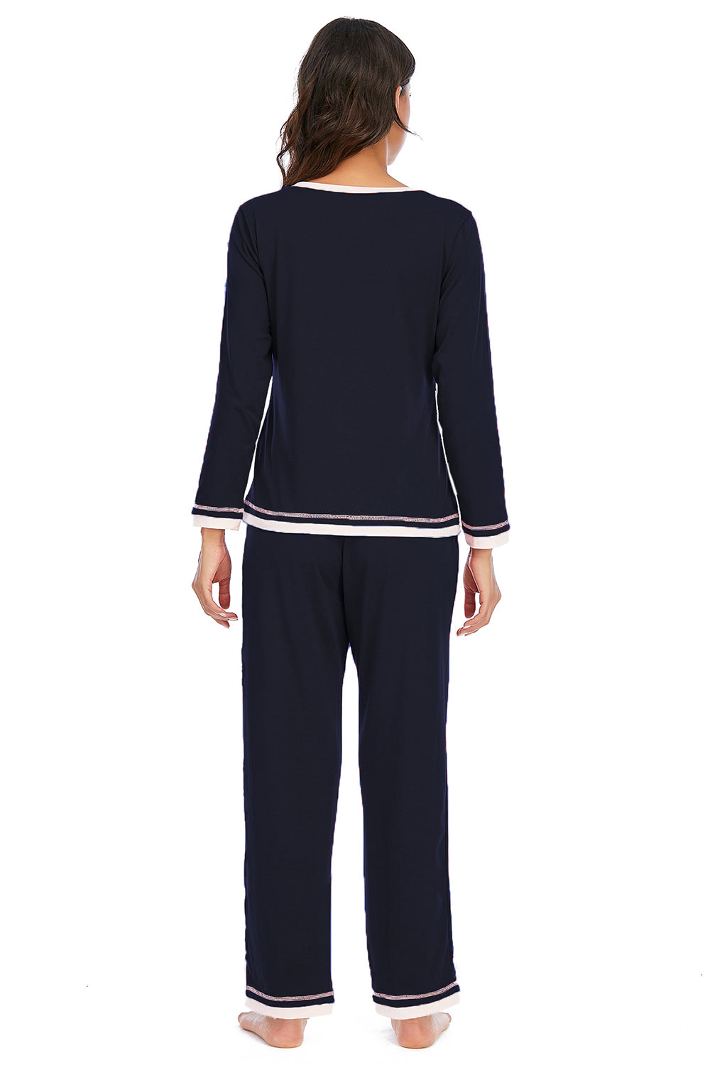 V-Neck Top and Pants Lounge Set - The Daily Makeover