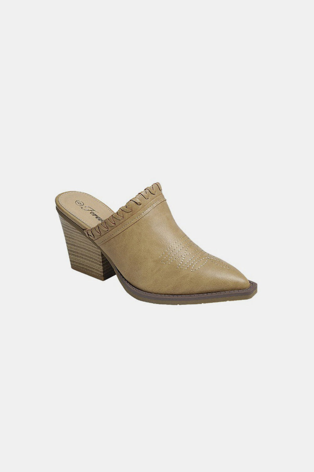 Forever Link Pointy Toe Slip On Chunky Mules - The Daily Makeover