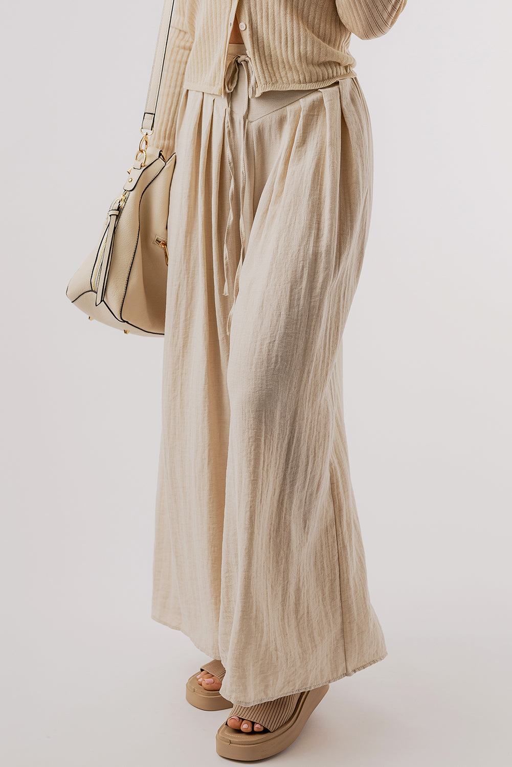 Tied Wide Leg Pants - The Daily Makeover