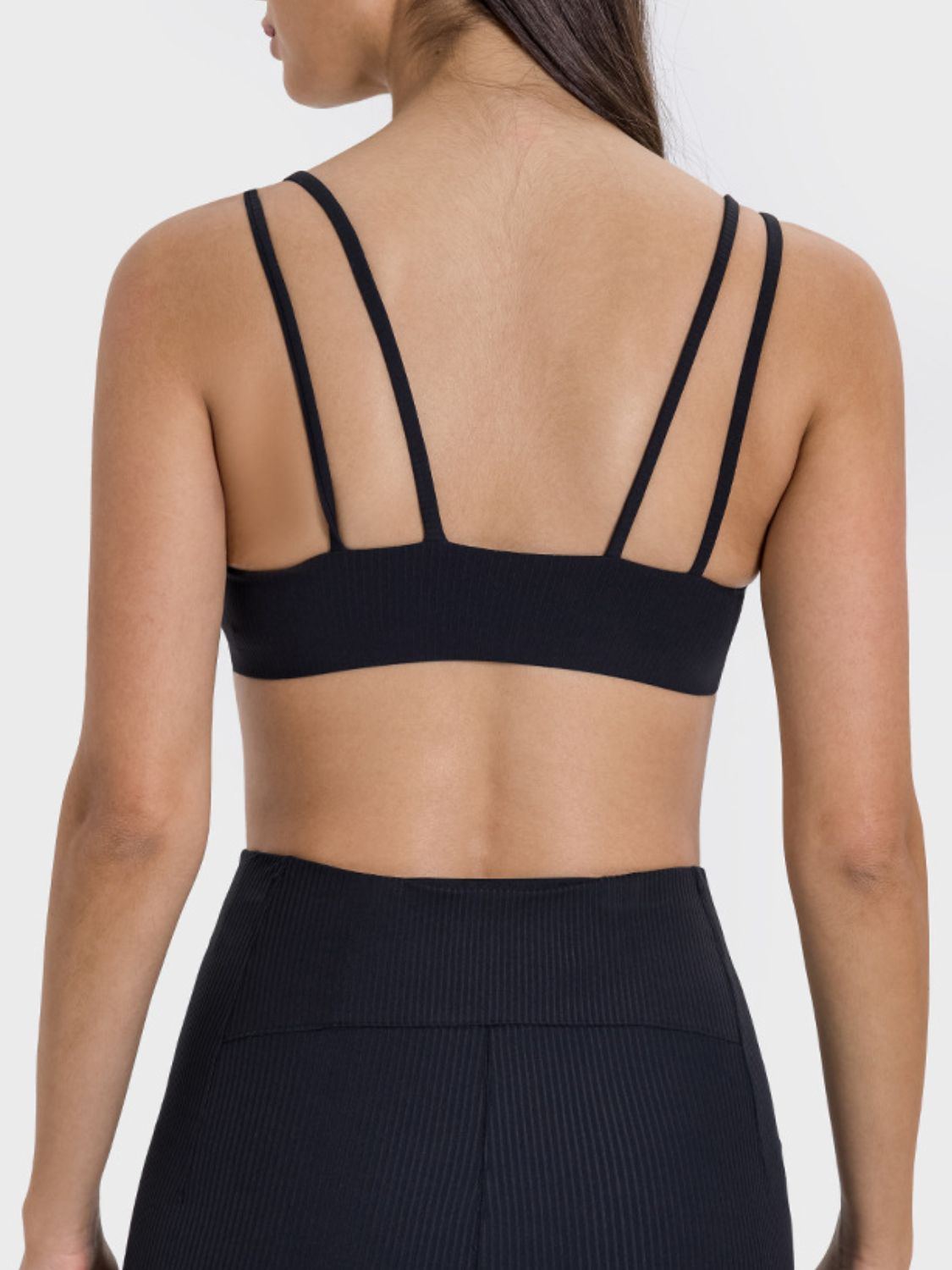Scoop Neck Double Strap Active Cami - The Daily Makeover