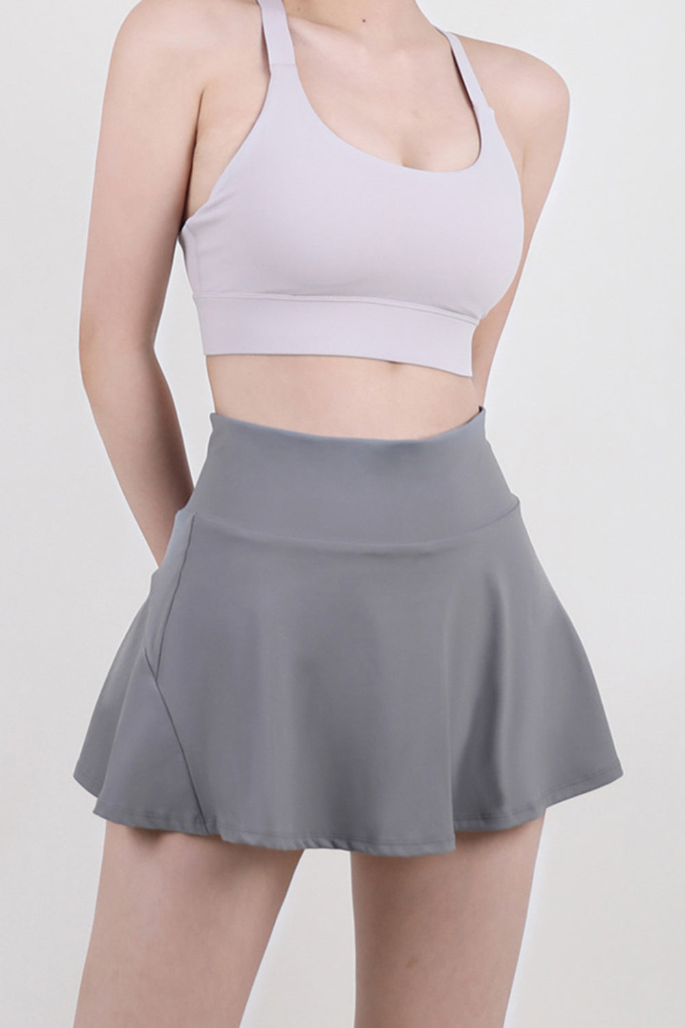 High Waist Pleated Active Skirt - The Daily Makeover