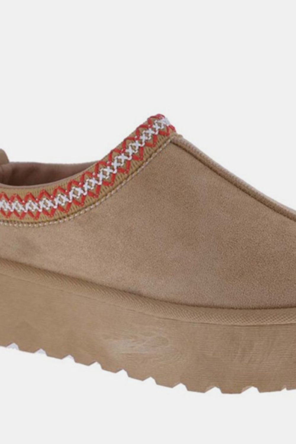 Weeboo Platform Embroidered Trim Slip-On Boots - The Daily Makeover