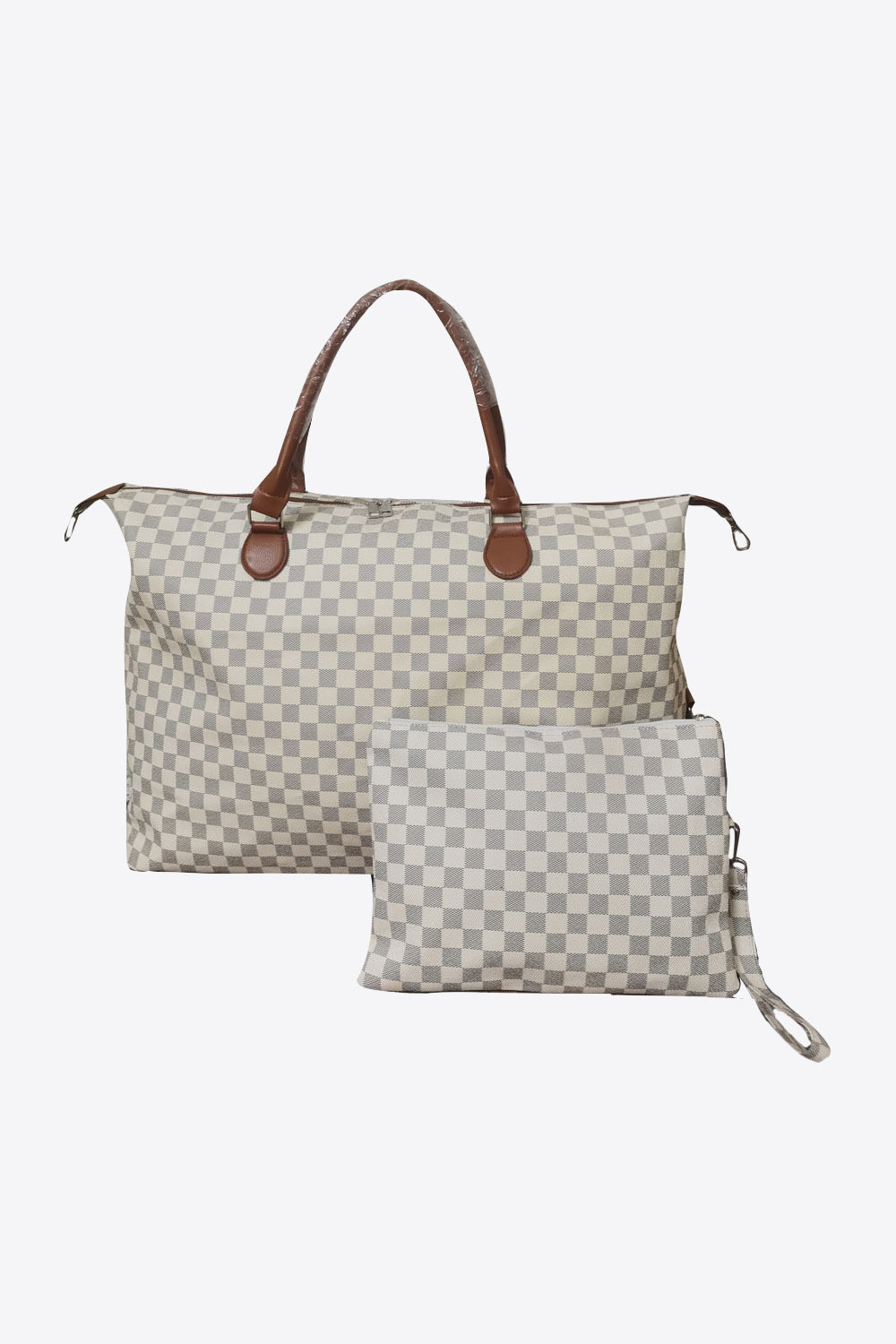 Checkered Two-Piece Bag Set - The Daily Makeover