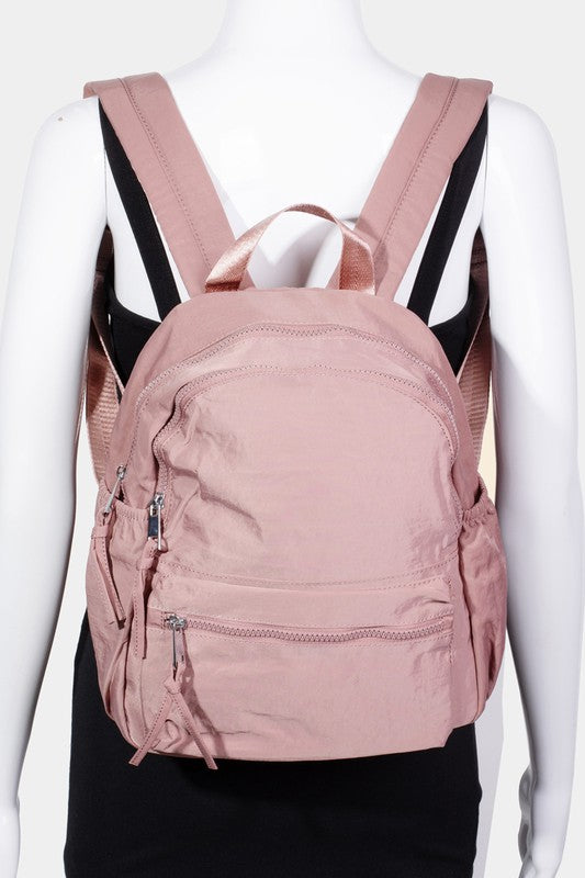Fame Nylon Multi Pocket Backpack Bag - The Daily Makeover