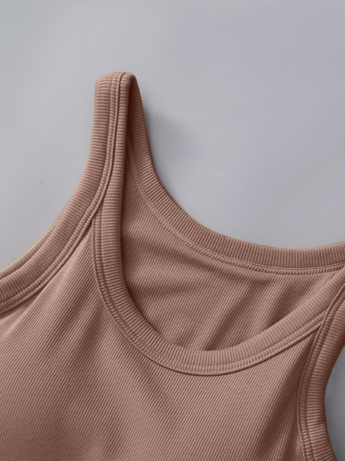 Round Neck Tank with Bra - The Daily Makeover
