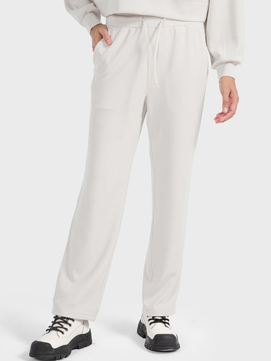 Drawstring Pocketed Sport Pants - The Daily Makeover