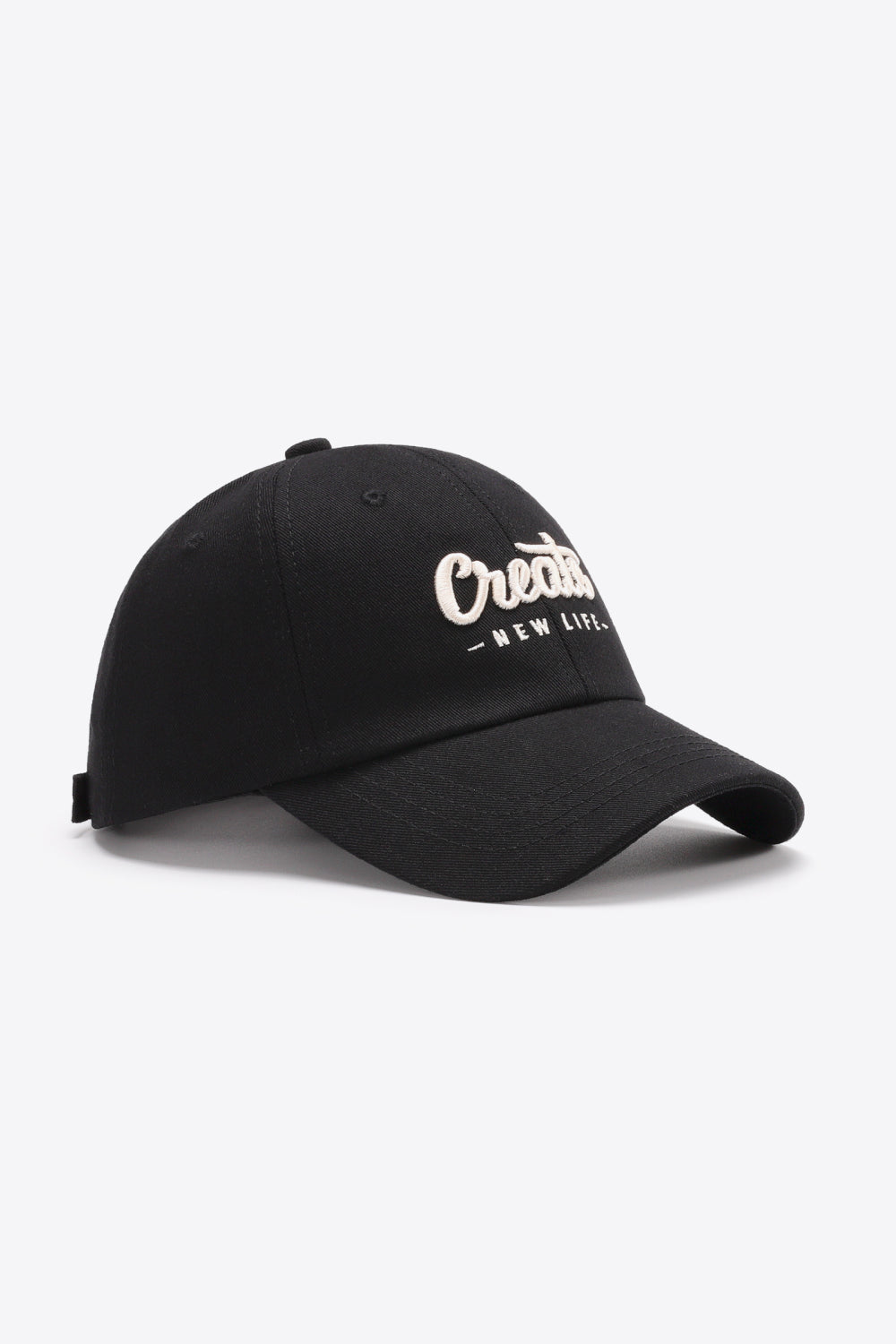 CREATE NEW LIFE Adjustable Cotton Baseball Cap - The Daily Makeover