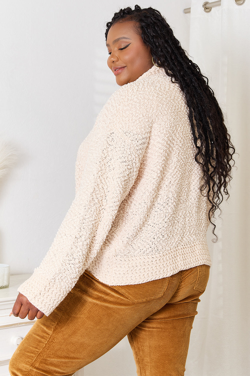 Double Take Open Front Long Sleeve Cardigan - The Daily Makeover