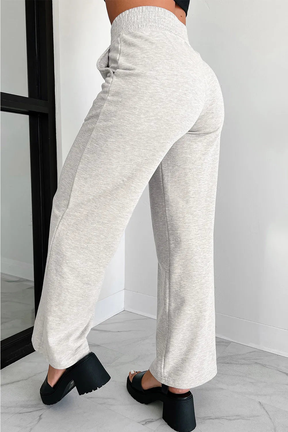 Elastic Waist Active Pants with Pockets - The Daily Makeover