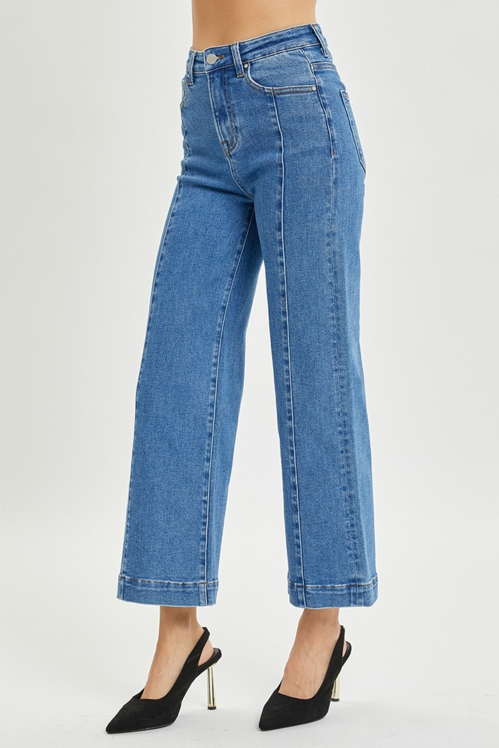 Full Size High Rise Wide Leg Jeans - The Daily Makeover
