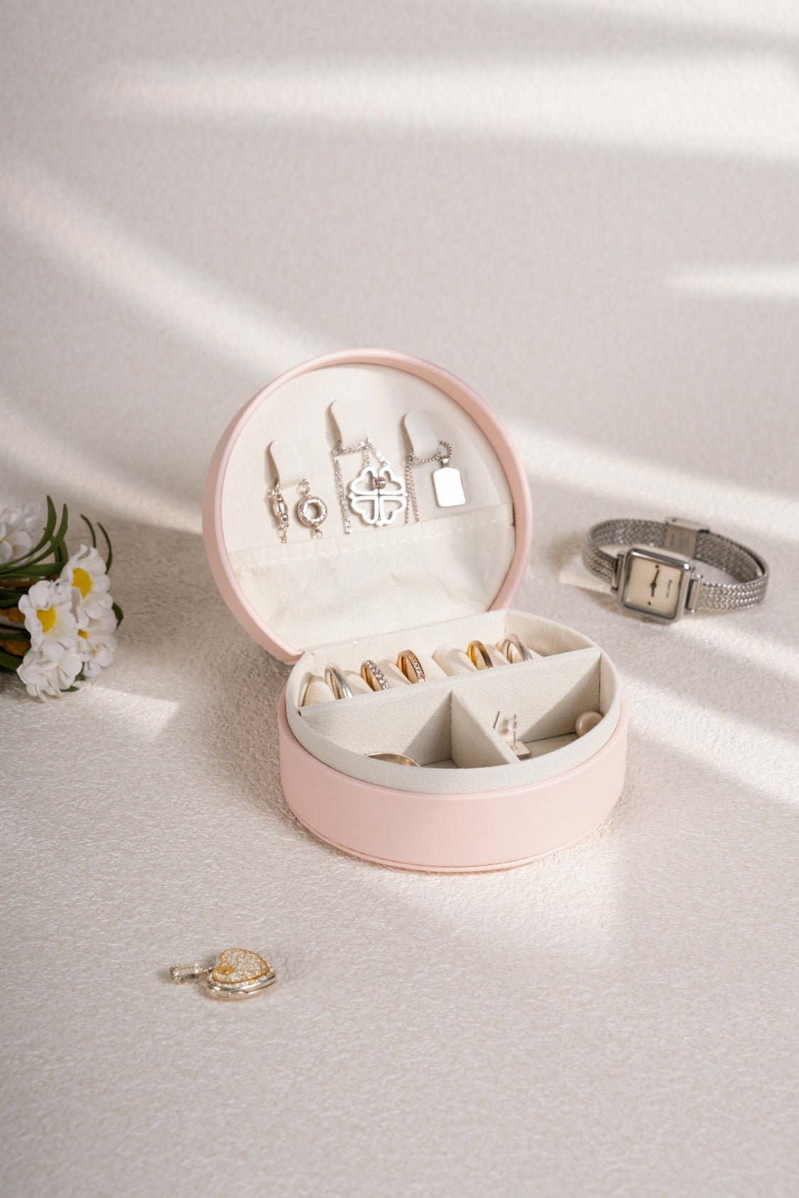 PU Leather Travel Jewelry Box - The Daily Makeover