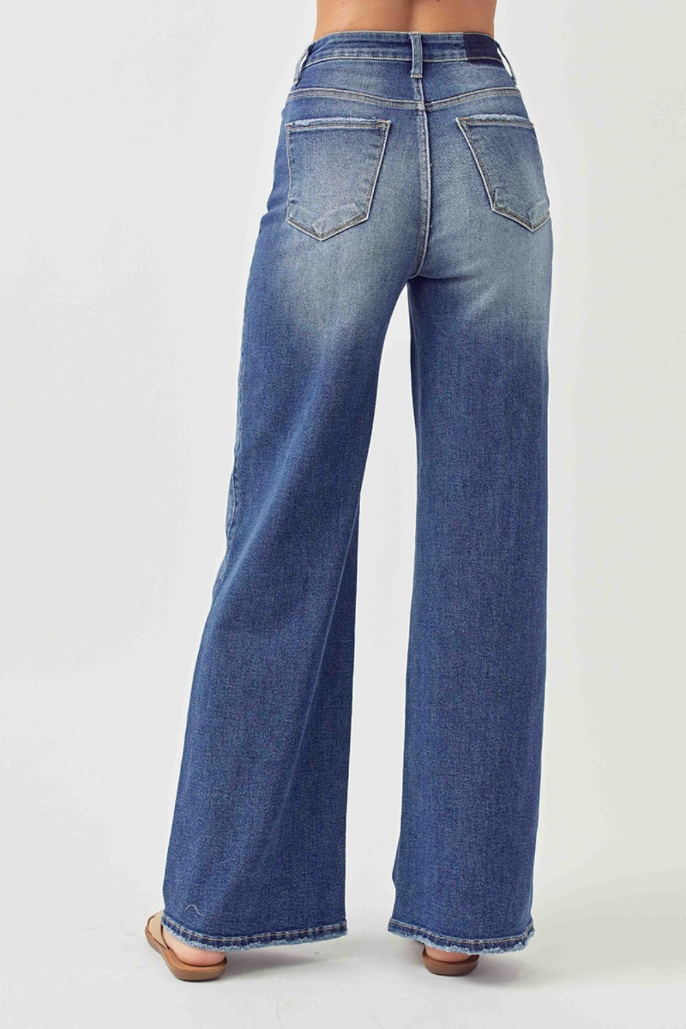 Full Size High Rise Wide Leg Jeans - The Daily Makeover