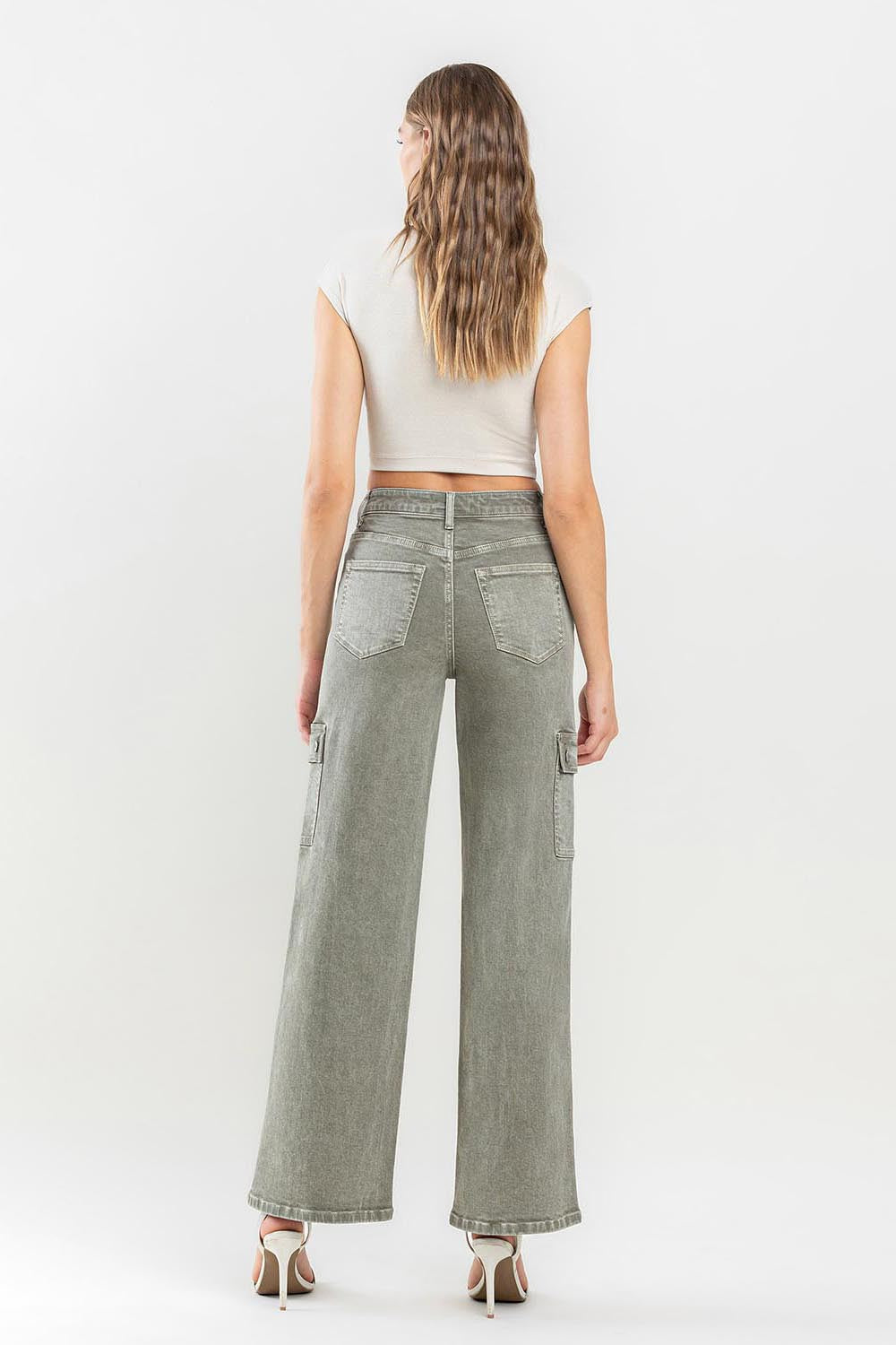 Vervet by Flying Monkey 90's Super High Rise Cargo Jeans - The Daily Makeover