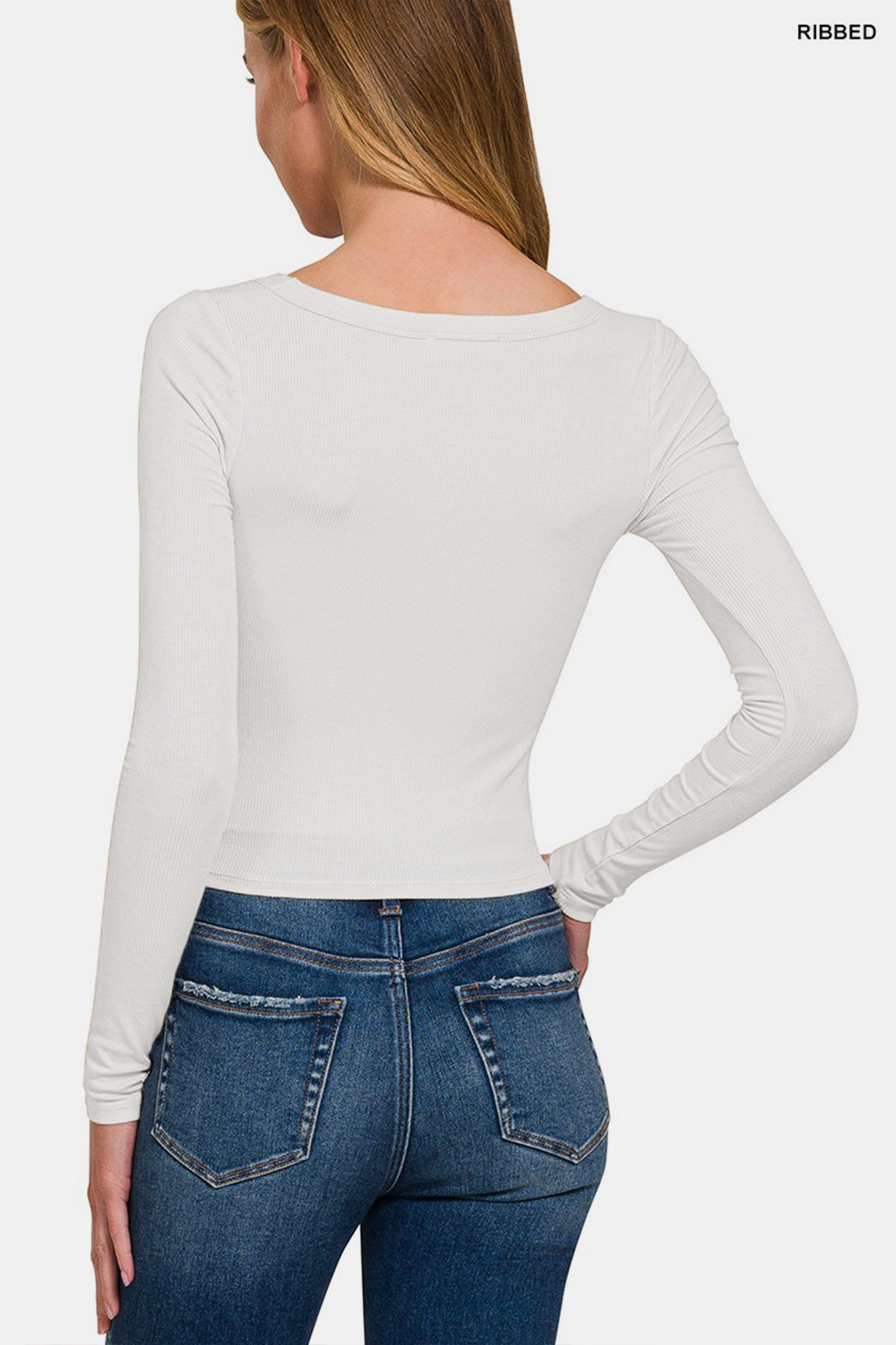 Zenana Scoop Neck Long Sleeve T-Shirt - The Daily Makeover