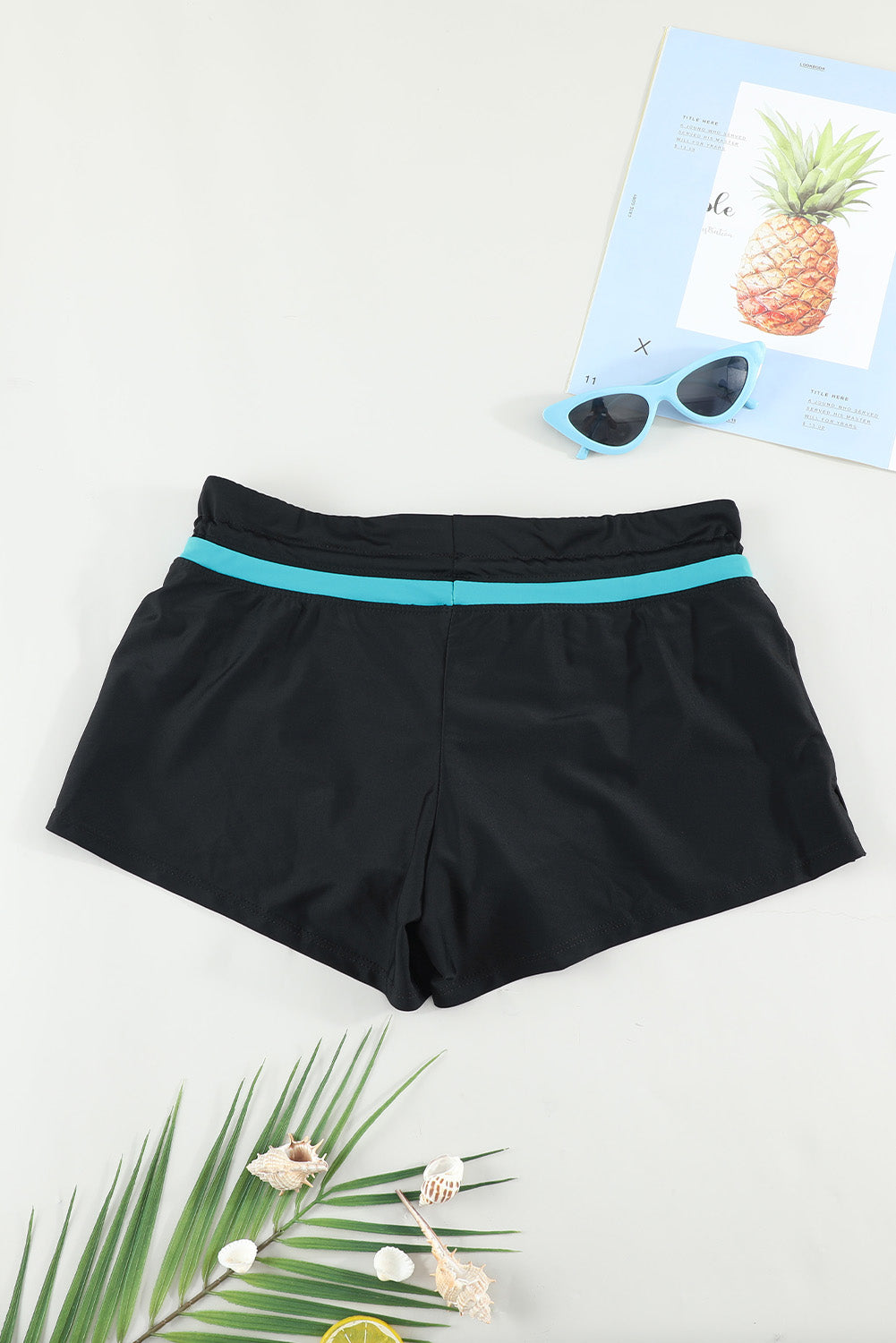 Full Size Drawstring Swim Shorts - The Daily Makeover