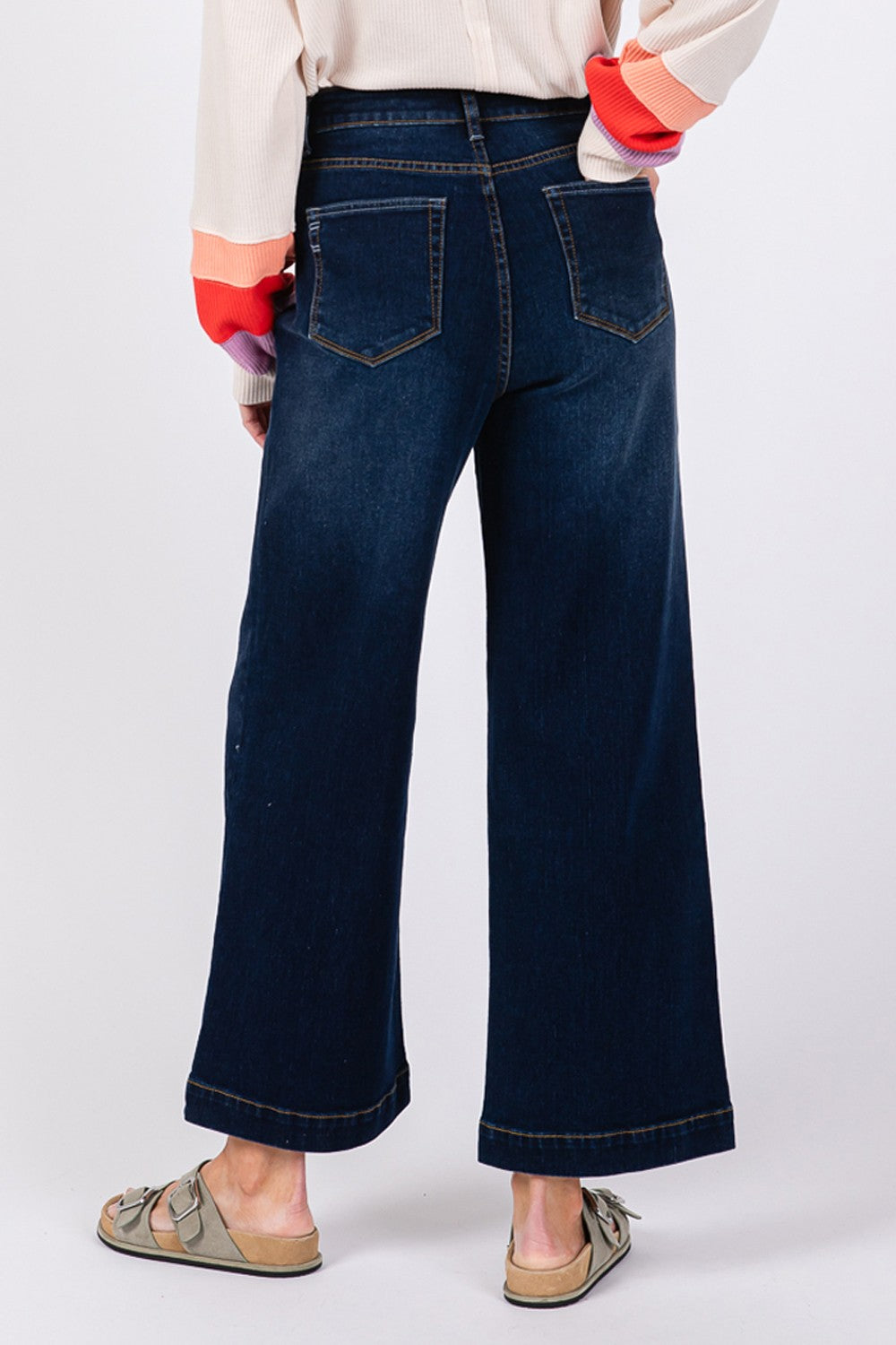 SAGE + FIG High Waist Wide Leg Jeans - The Daily Makeover