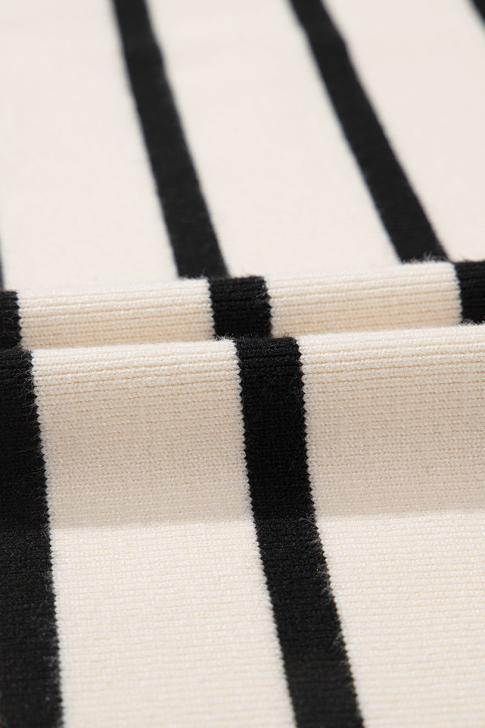 Striped Button Up Round Neck Cardigan - The Daily Makeover