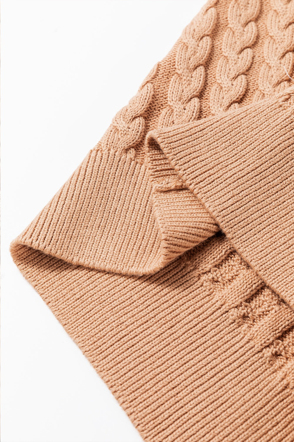 Cable-Knit Mock Neck Sweater Vest - The Daily Makeover